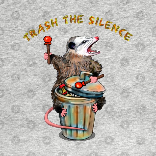 Trash the silence possum Opossum destroys the silence Drums and Screaming by SafSafStore